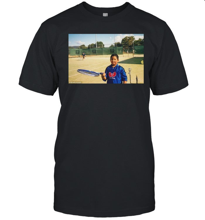 Nick Kyrgios Kid Playing Tennis Shirt