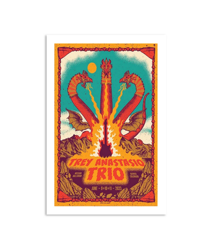 Poster Trey Anastasio Trio June 9 10 11 Mission Ballroom Denver Colorado