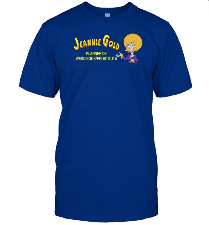 Evadentz Jeannie Gold Planner De Weddingos Prostituta Tee