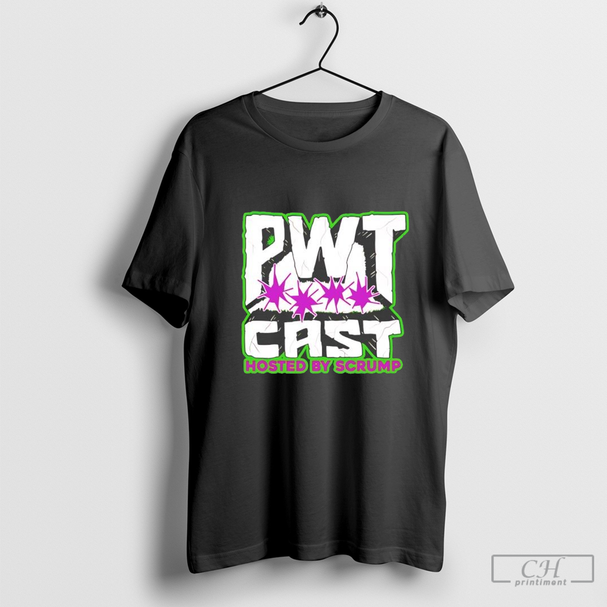 PWTcast Hosted by Scrump shirt
