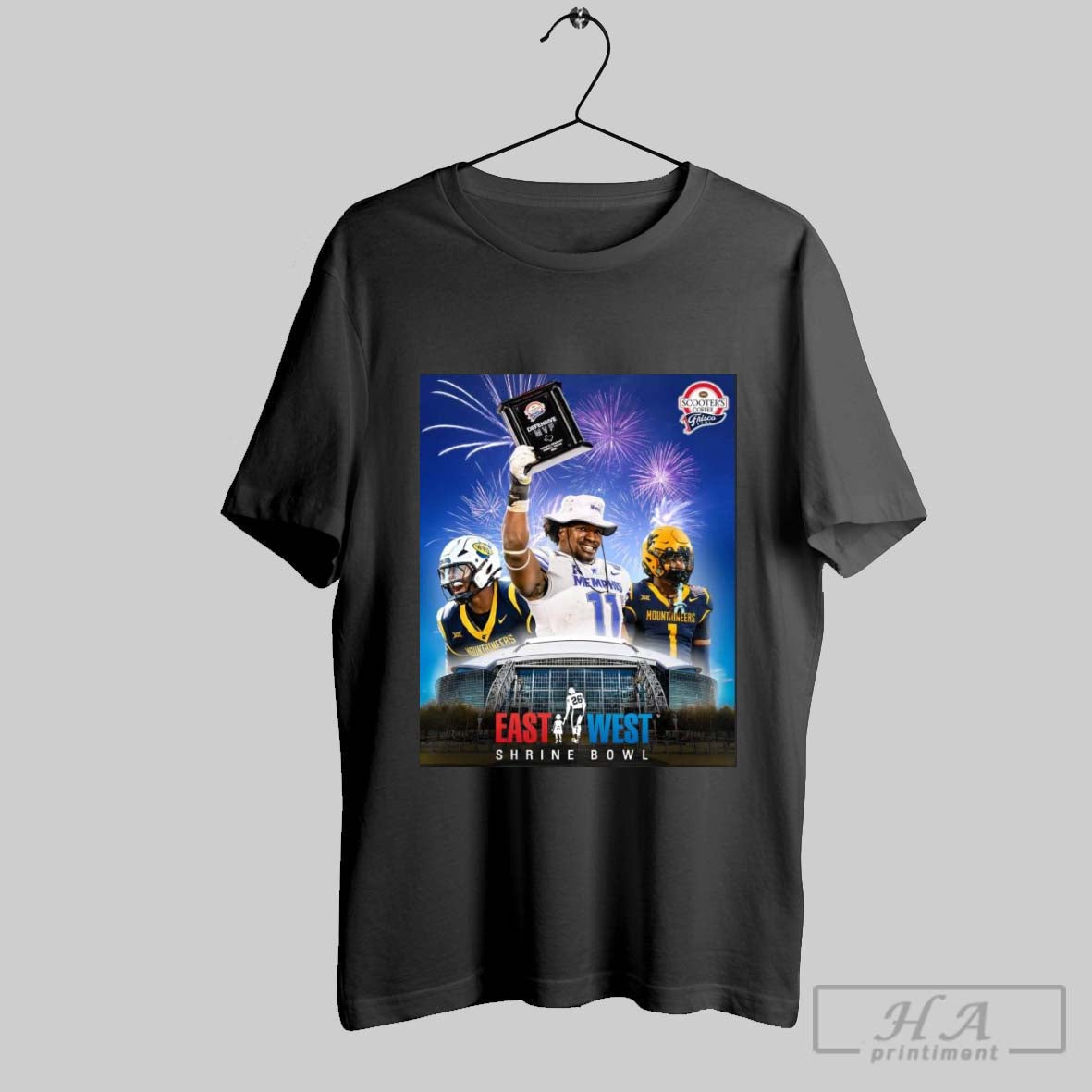 Scooters Coffee Frisco Sean Martin Chandler Martin Garnett Hollis Jr East West Shrine Bowl T Shirt