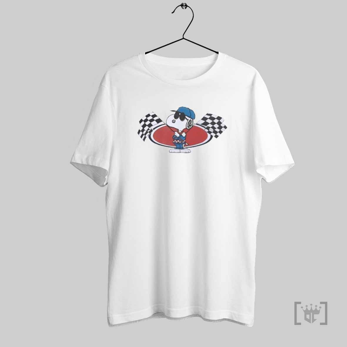 Snoopy Checkered Flag T Shirt