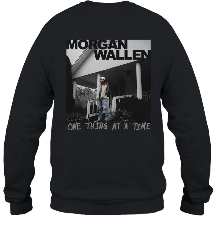 Morgan Wallen ONE THING AT A TIME ALBUM COVER BLACK CREWNECK