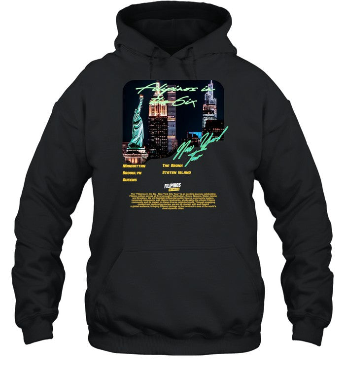 Filipinos In The 6Ix New York Tour 2024 Concert Shirt