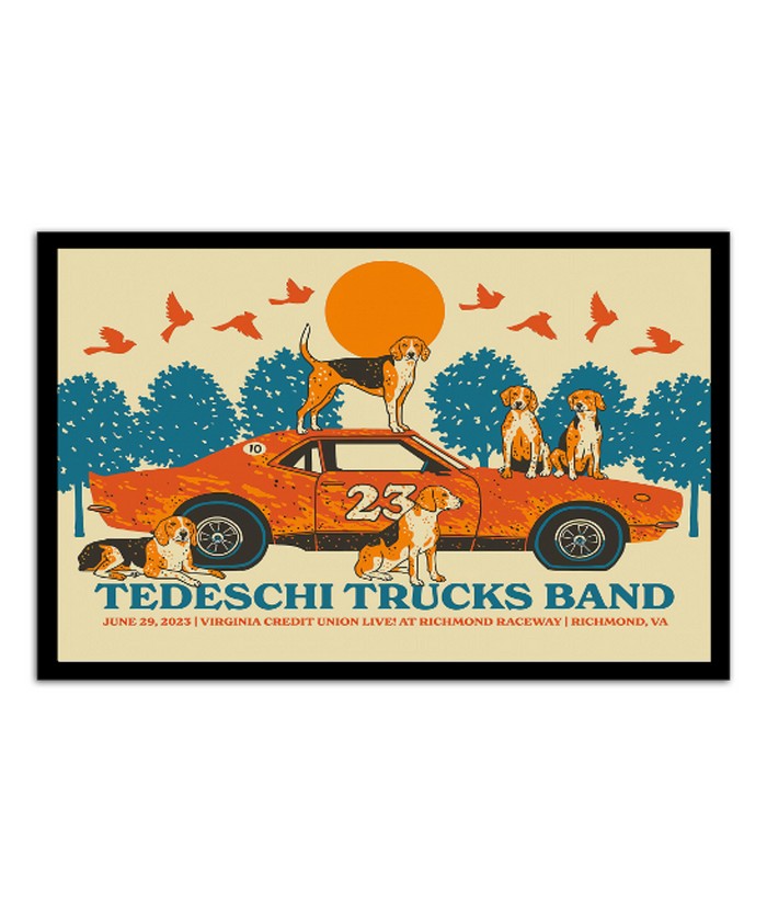 Poster Tedeschi Trucks Band June 29 2023 Virginia Credit Union Live At Richmond Raceway Richmond VA