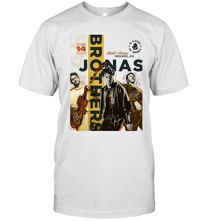 Jonas Brothers Ball Arena Denver, CO 09 14 23 Event T-Shirt