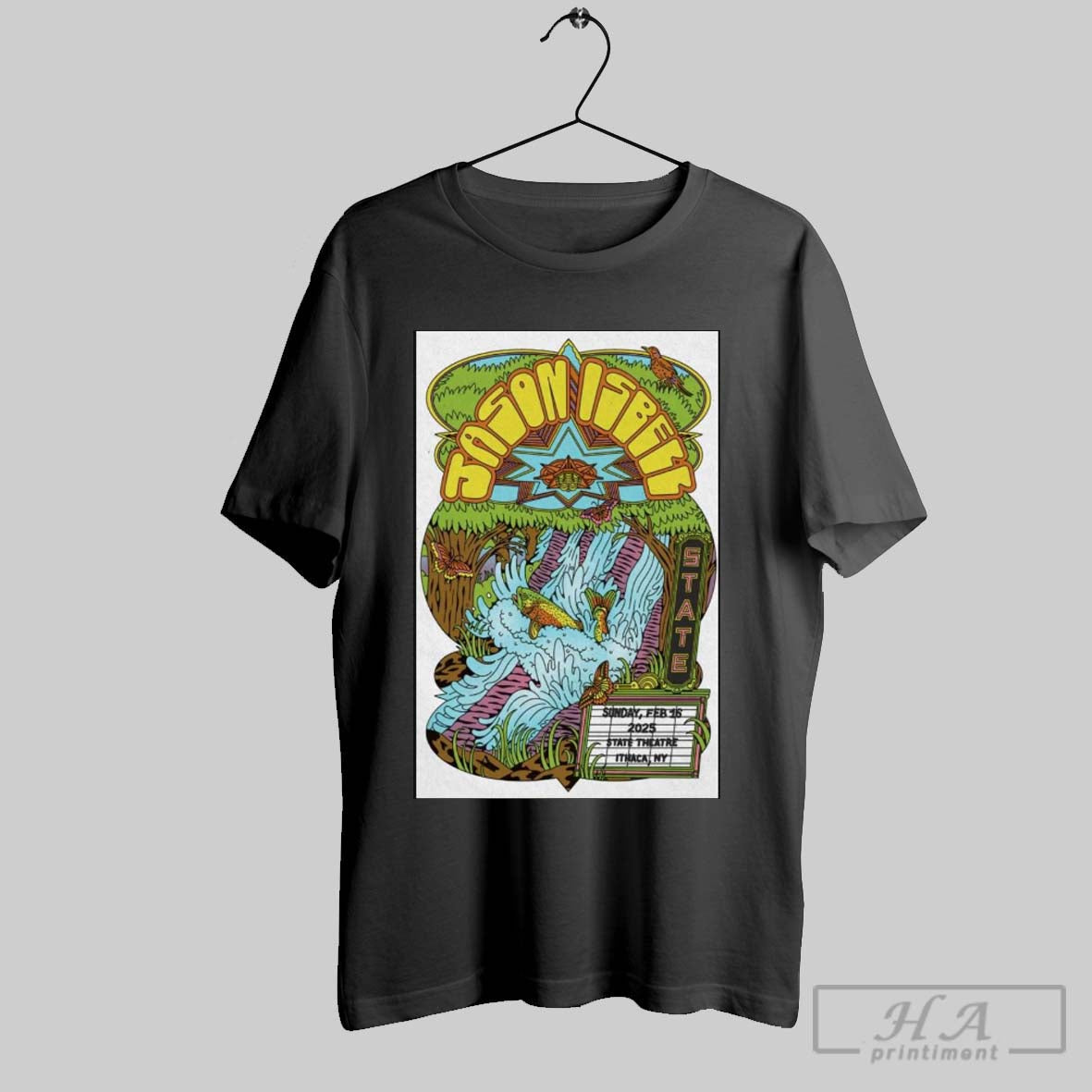 Poster Jason Isbell Live In Ithaca Ny February 16 2025 T Shirt