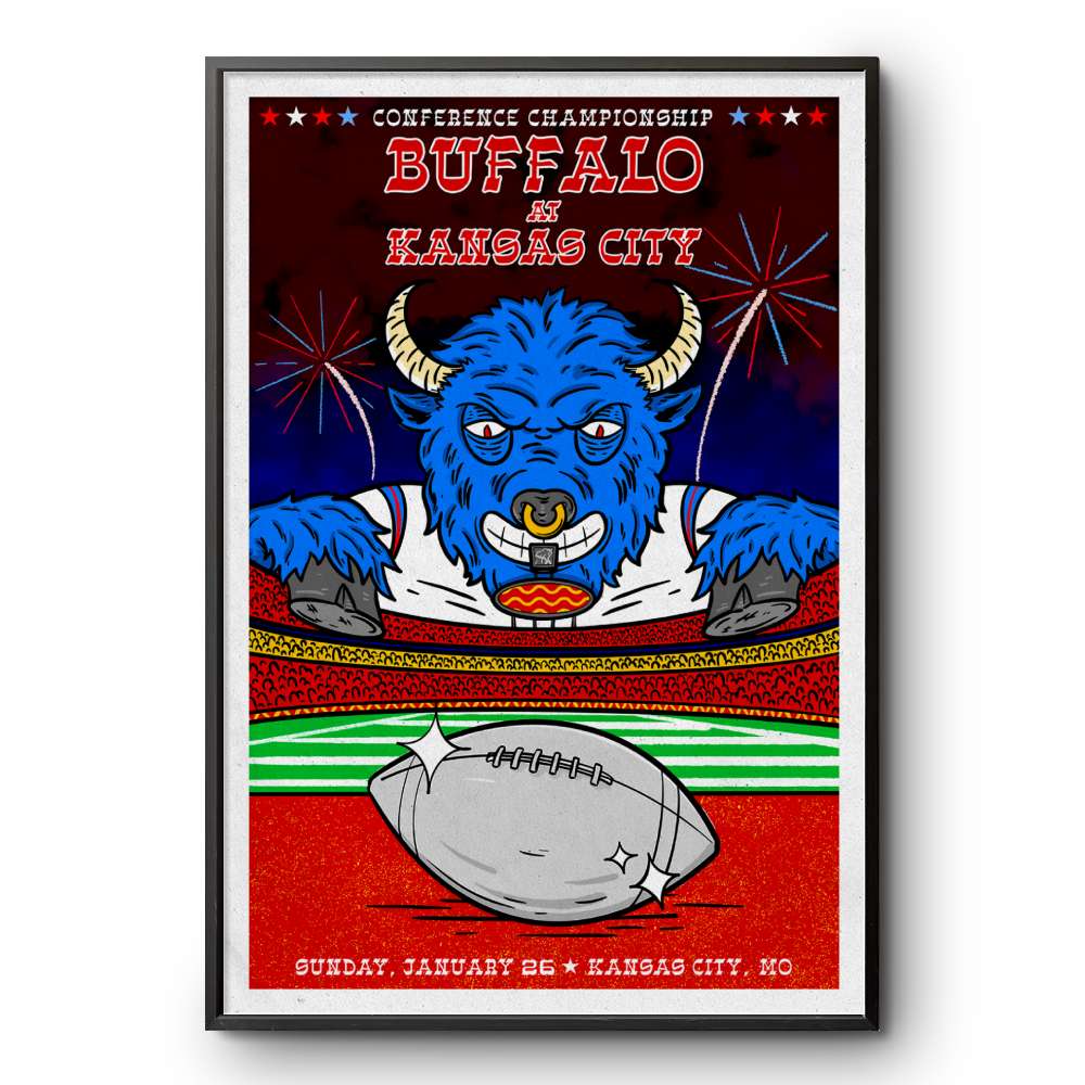 January 26 2025 Buffalo Bills Vs Kansas City Chiefs Arrowhead Stadium Kansas City MO Poster