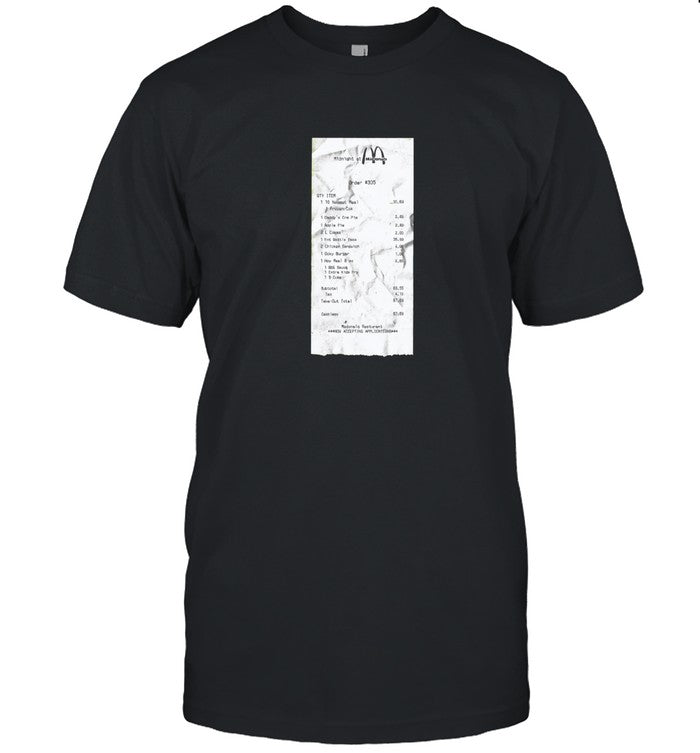 Josiah MaDonal's Receipt T Shirt