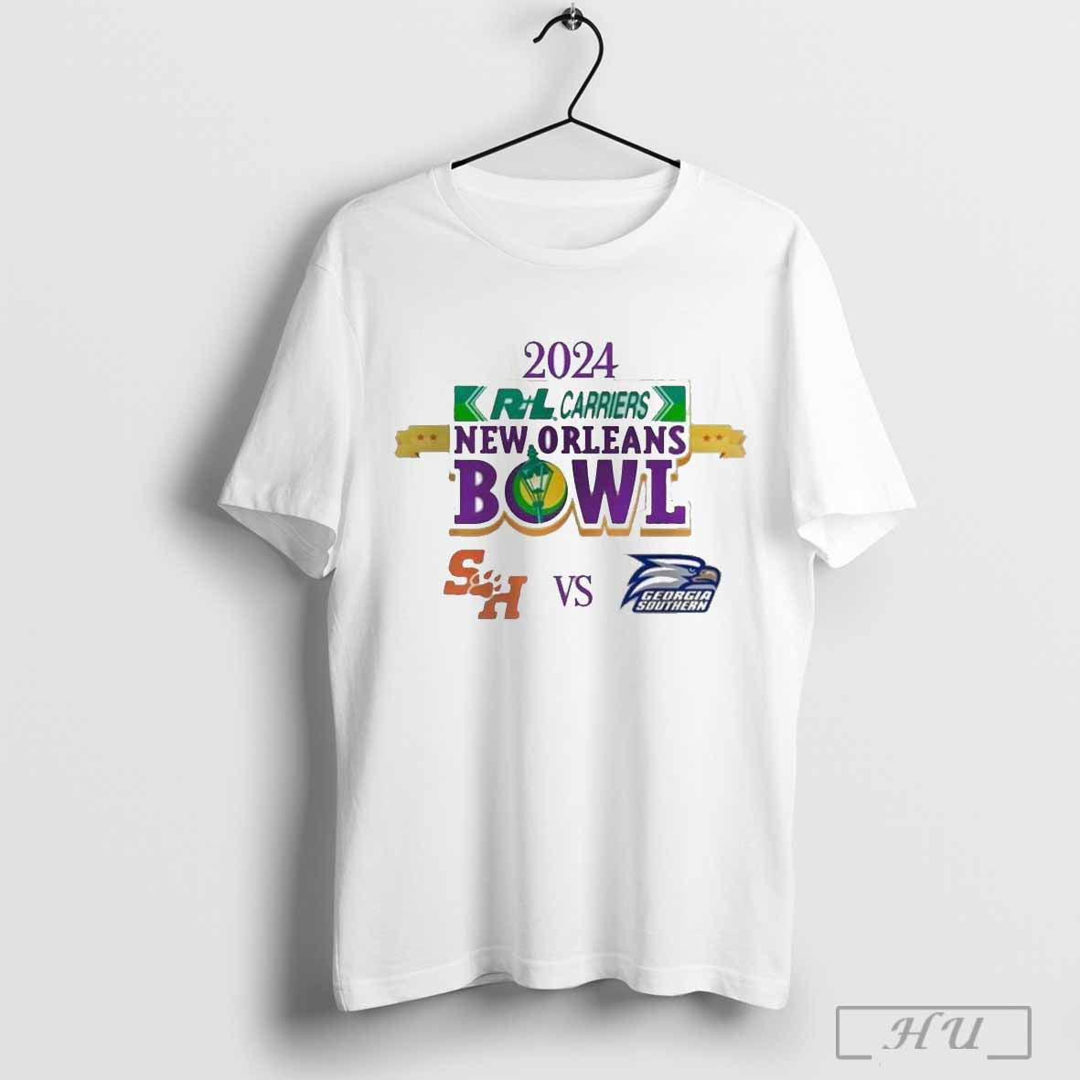 Sam Houston Bearkats Vs Georgia Southern Eagles 2024 New Orleans Bowl Matchup Ncaa Division T Shirt