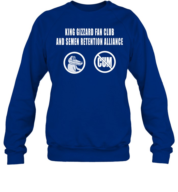 King Gizzard Club And Semen Retention Alliance Crewneck Sweatshirt