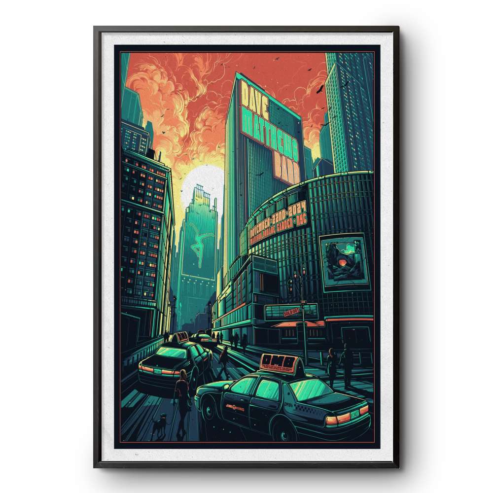 Dave Matthews Band Madison Square Garden New York, NY November 22 2024 Poster