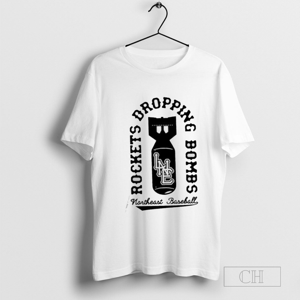 Rockets dropping bombs Northeast baseball T-shirt