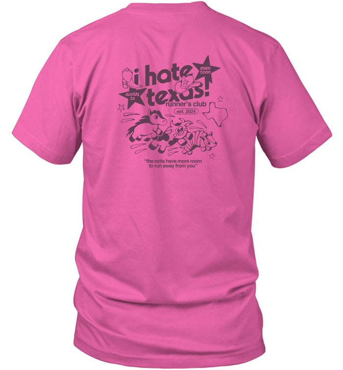 Mxmtoon Store I Hate Texas Runner's Club Shirt