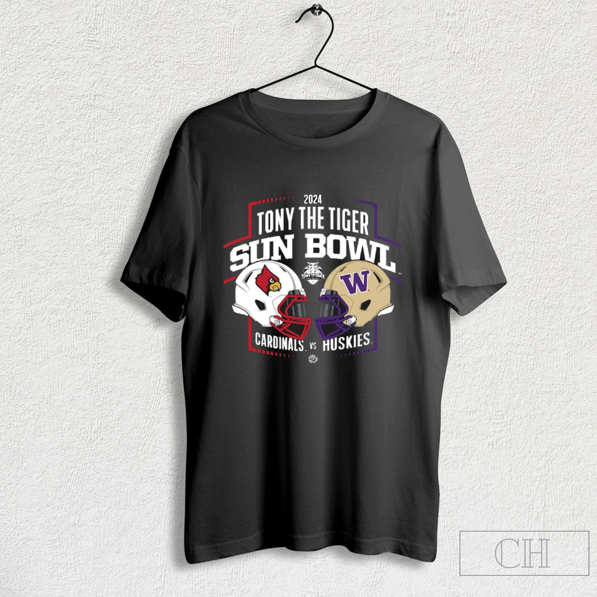 St Louis Cardinals Vs Washington Huskies 2024 Tony The Tiger Sun Bowl Helmet T Shirt