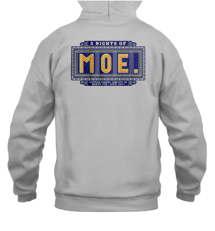 Moe Mar 6-10 2024 Egyptian Theatre Park City, UT Shirts