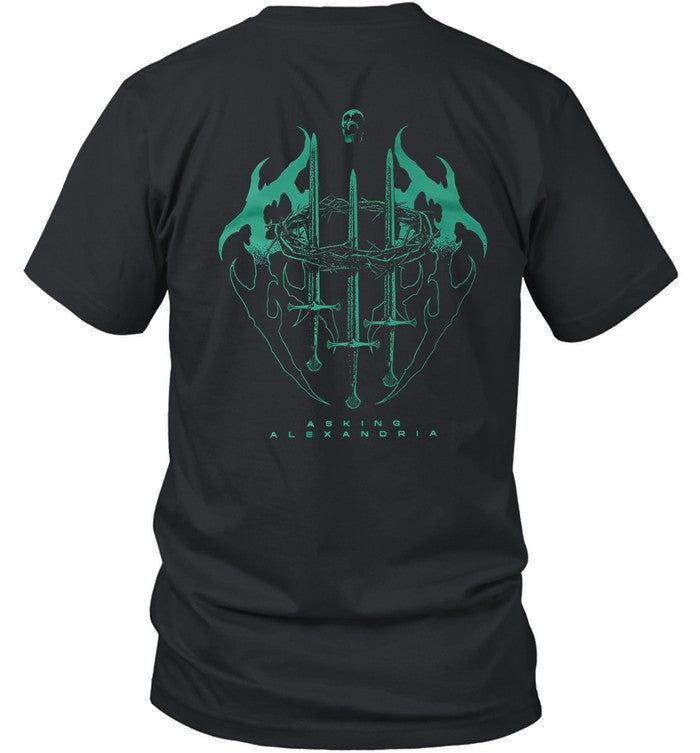 Asking Alexandria Crown Sword Limited T Shirt