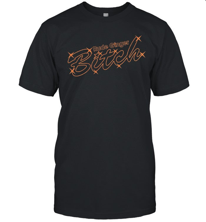 Girls Aloud Nicola Slogan Black T Shirt