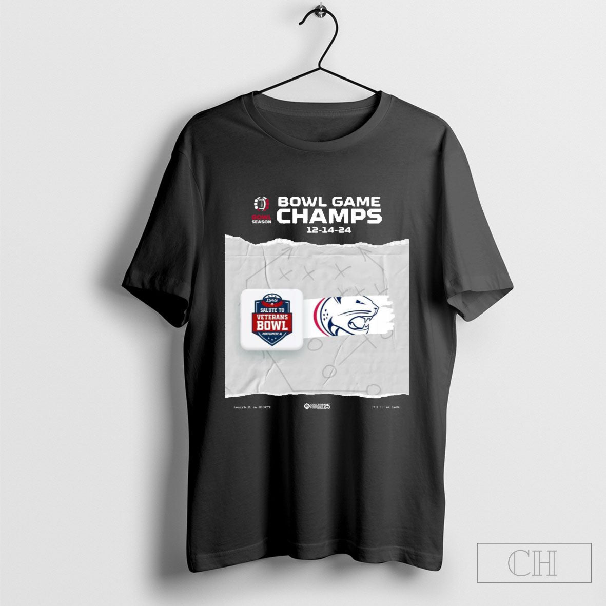 South Alabama Jaguars Bowl Game Champs 12 14 24 Is4s Salute To Veterans Bowl College Football 25 T Shirt Sweater
