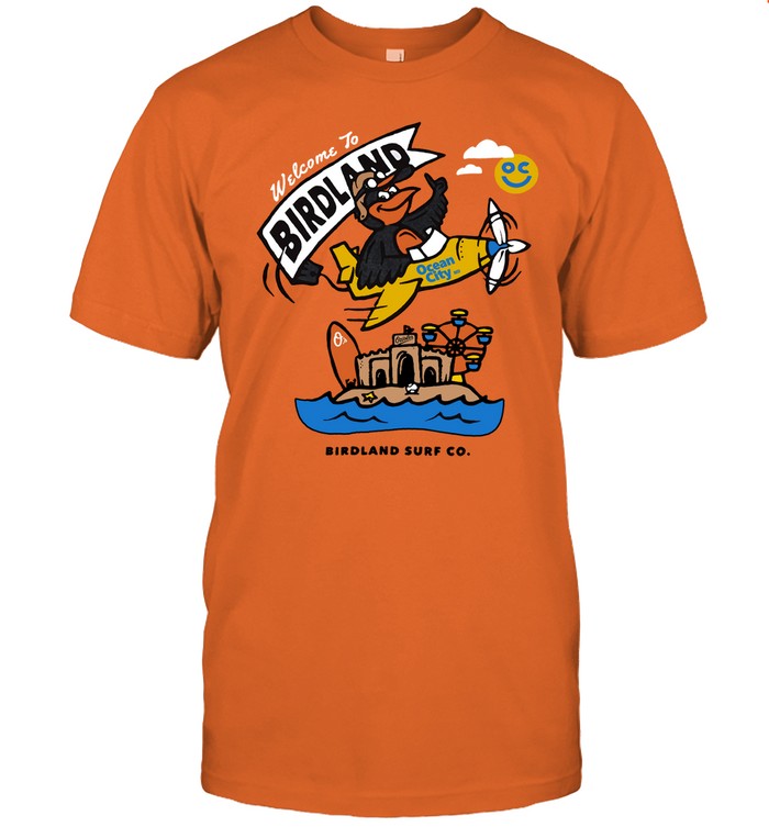 Baltimore Orioles Ocean City MD Birdland Surf CO 2024 T-Shirt