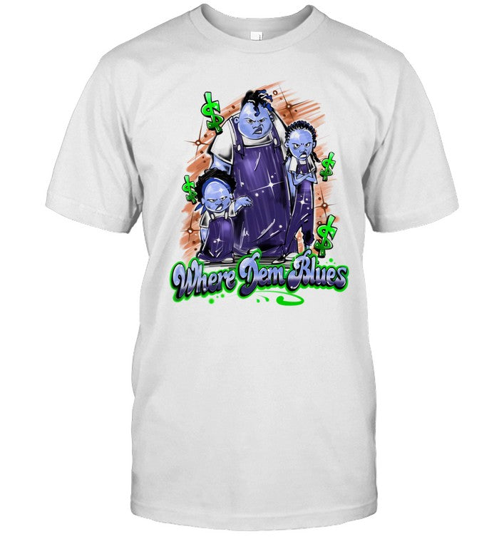 Limited Based Savage Where Dem Blues Shirt
