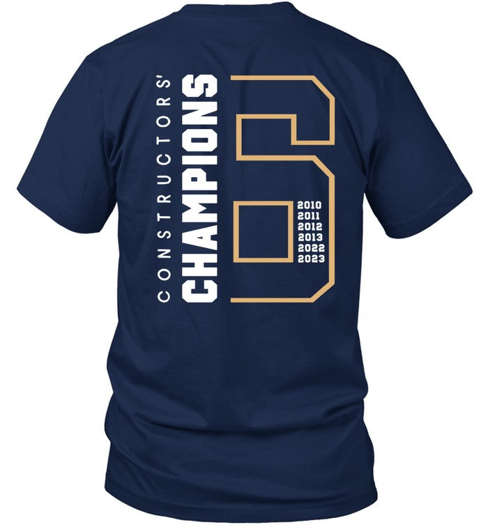 Red Bull Racing 6 Constructors World Champions T Shirt