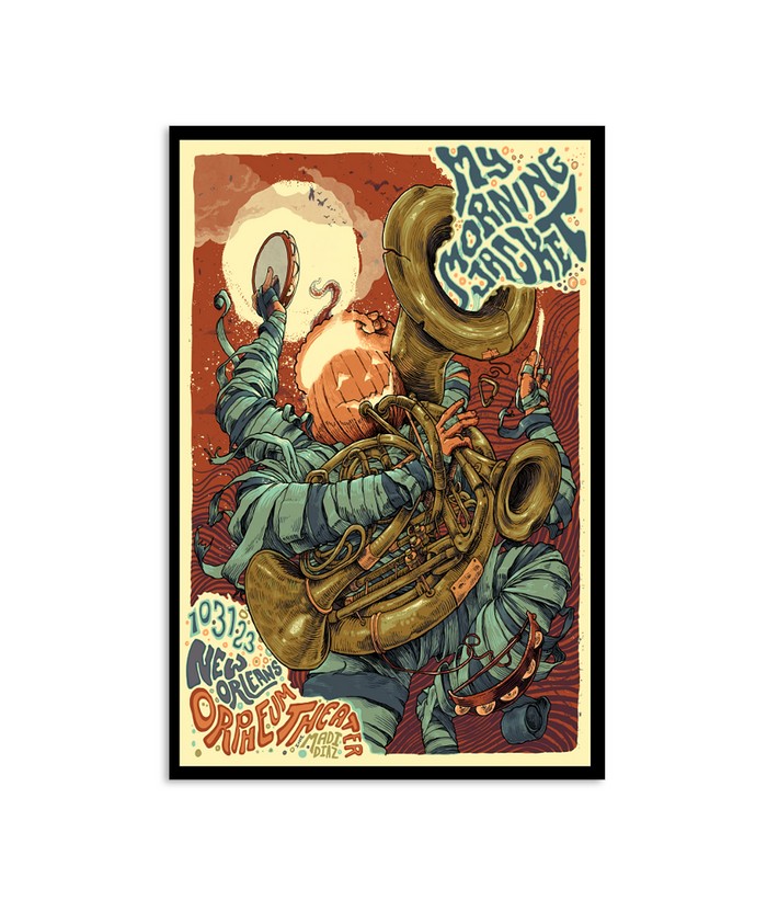 My Morning Jacket Events Oct 31, 2023 Orpheum Theater New Orleans, LA Poster