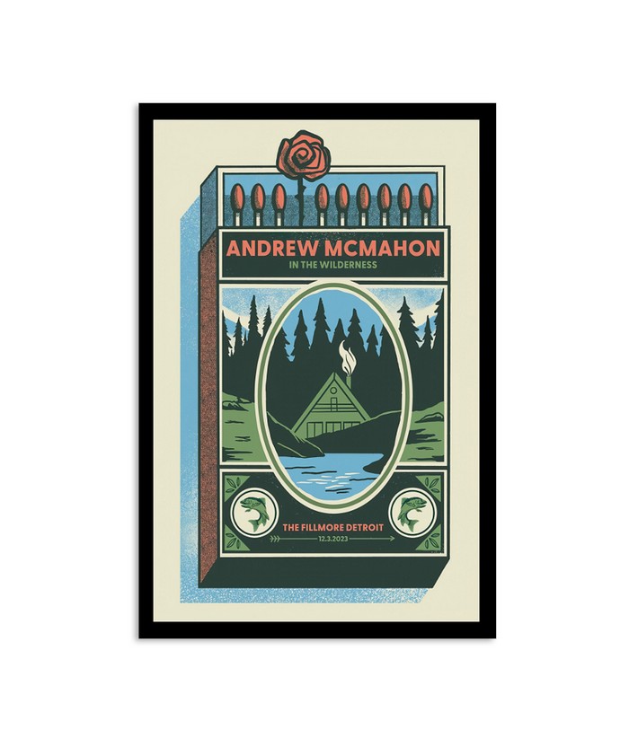 Poster Andrew McMahon December 3, 2023 The Fillmore Detroit, MI