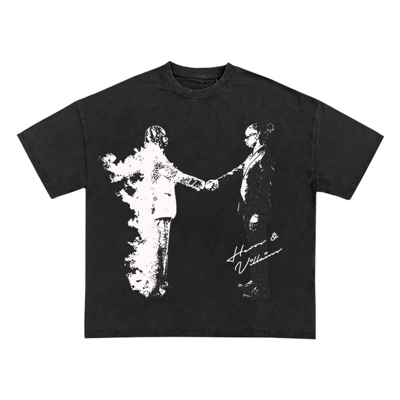 Metro Boomin Heroes & Villains Garment Dyed T Shirt Crewneck Classic
