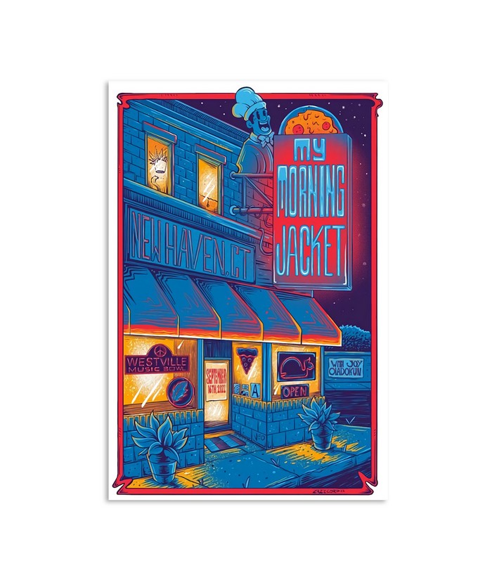 My Morning Jacket New Haven, Sept 16 2022, Westville Music Bowl CT Poster