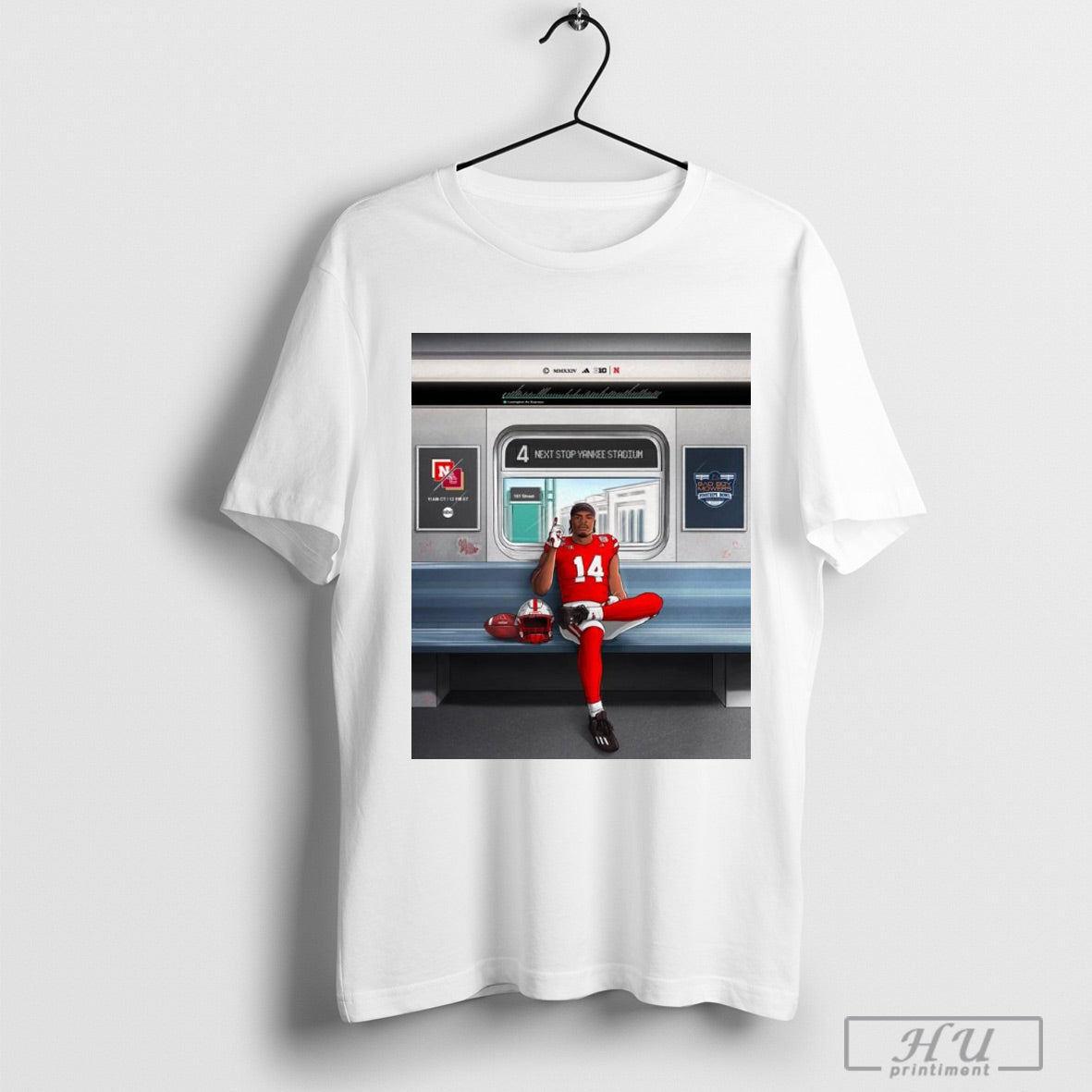 Poster Nebraska Cornhuskers Vs Boston College Eagles 4 Next Stop Yankee Stadium Bad Boy Mowers T Shirt