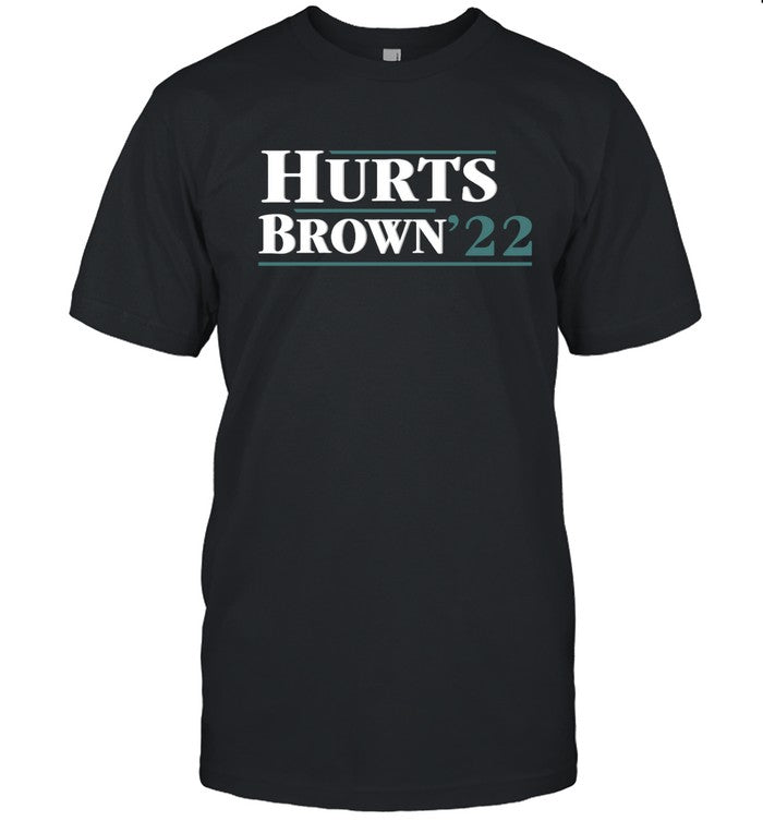 Hurts Brown 22 Jalen Hurts AJ Brown Shirt Limited