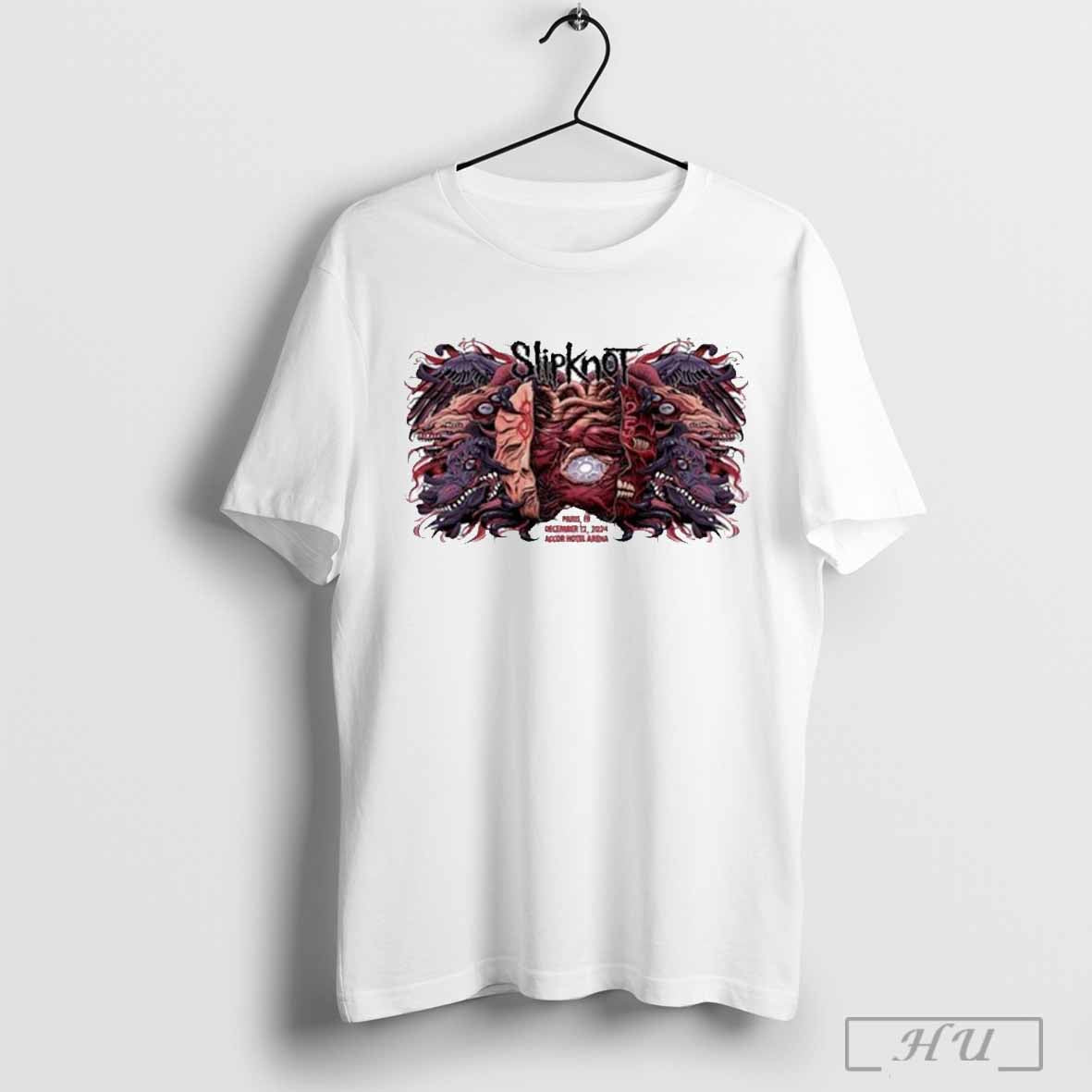 Slipknot Dec 12 2024 Accor Arena Paris France Event T Shirt