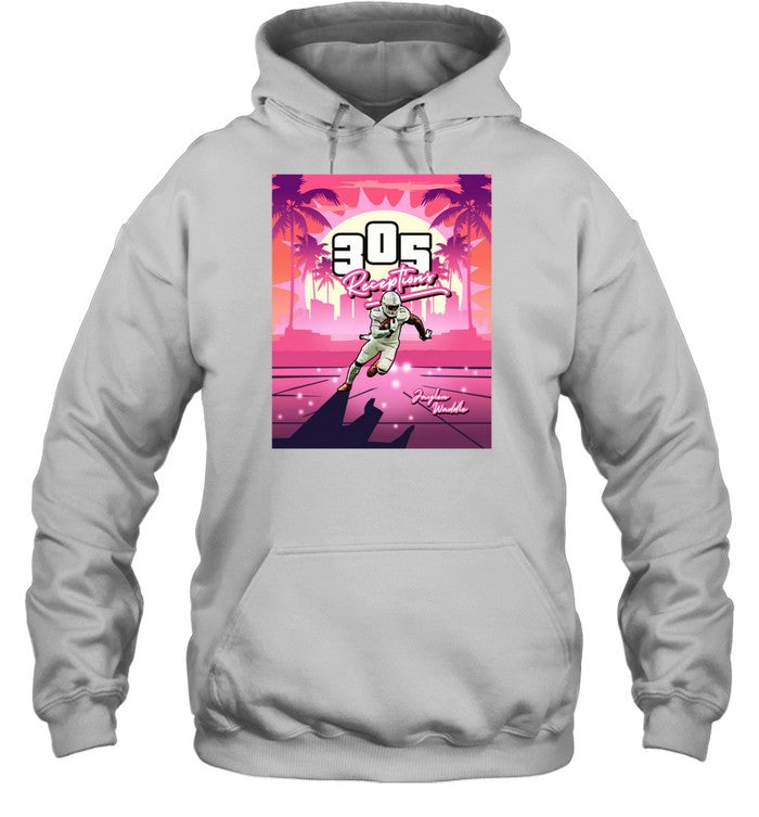Jaylen Waddle 30S Receptions Hoodie