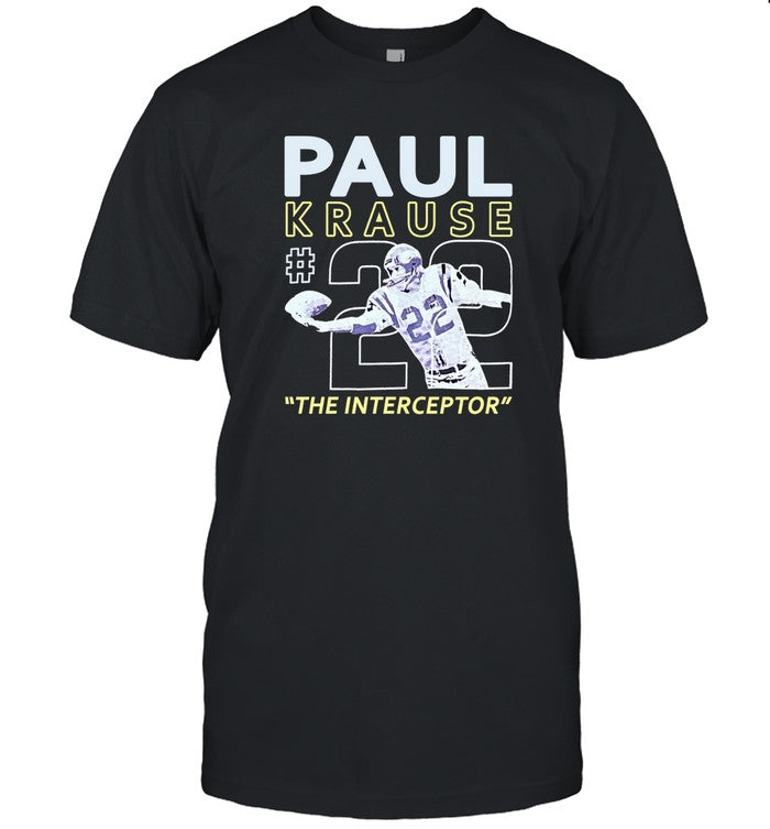new Paul Krause Interceptor shirt