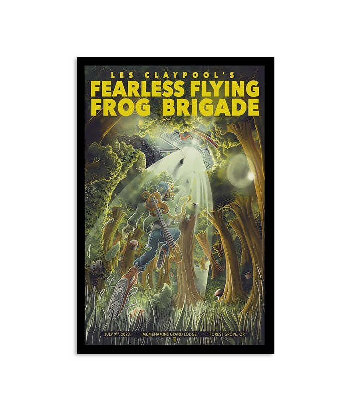 July 9, 2023 Les Claypool’s Fearless Flying Frog Brigade McMenamins Grand Lodge, Forest Grove Poster