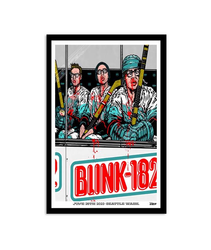 Limited Blink-182 Seattle, Washington Jun 25th 2023 Poster
