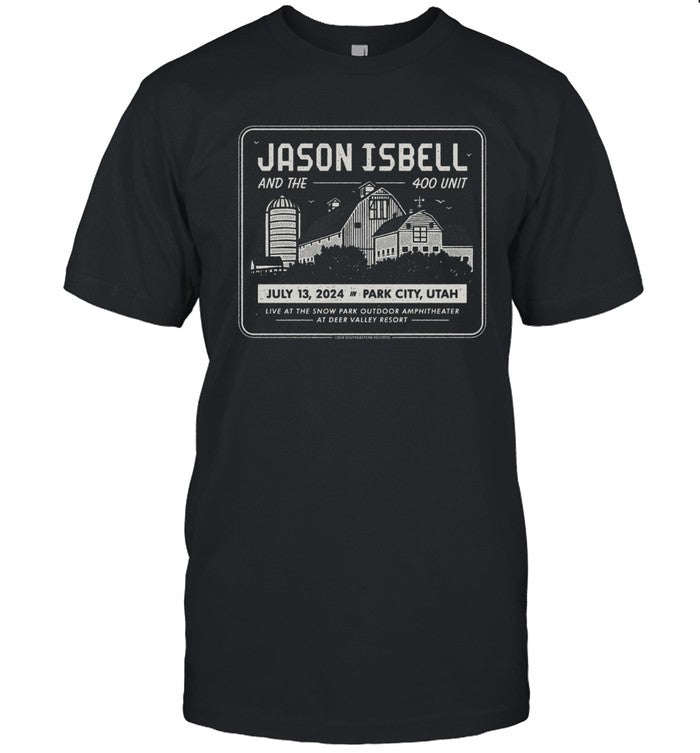 Jason Isbell And The 400 Unit Show Ar Snow Park Outdoor Amphitheater On Jul 13 2024 Shirt