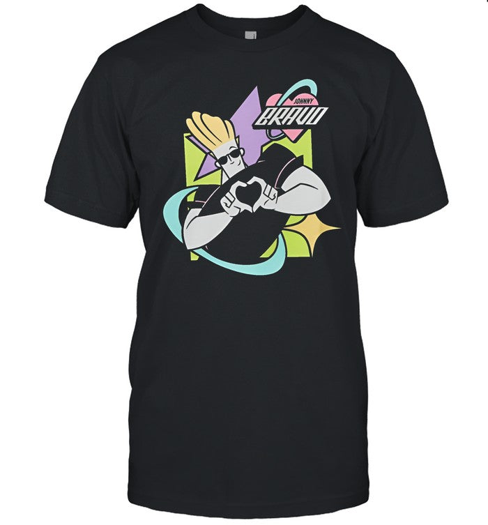 Johnny Bravo Character Ringer Shirt