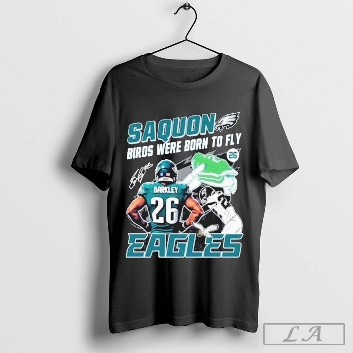Saquon Birds Were Born To Fly Philadelphia Eagles T-Shirt