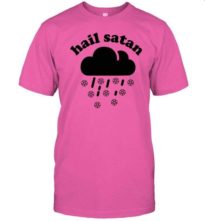 Hail Satan Pink Tee