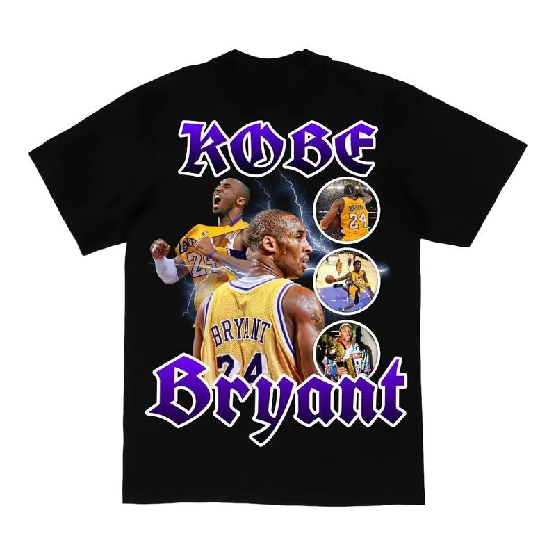 Kobe Bryant Graphic Tee – STREETWEAR Crewneck Short Sleeve T-Shirt