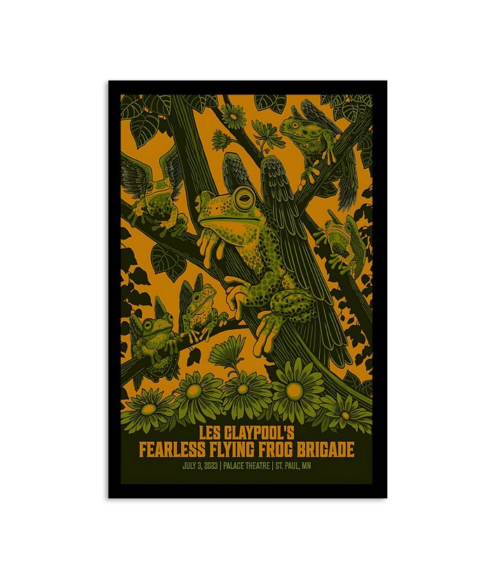 Les Claypool’s Fearless Flying Frog Brigade 732023 Palace Theatre St. Paul Minnesota Poster