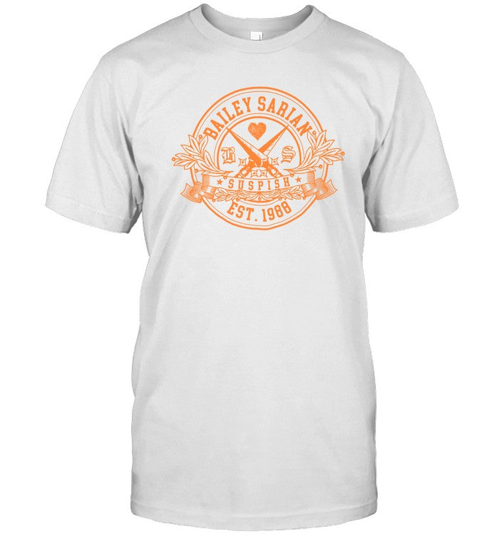 T-Shirts Bailey Sarian Library Crest Bone Limited_1