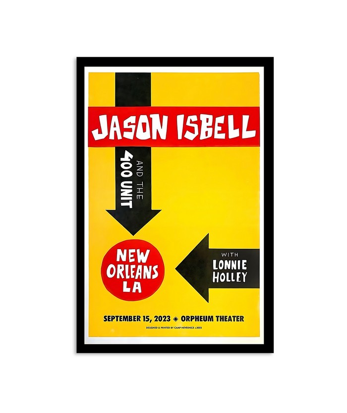 Jason Isbell and the 400 Unit September 15, 2023 Orpheum Theater New Orleans, LA Poster