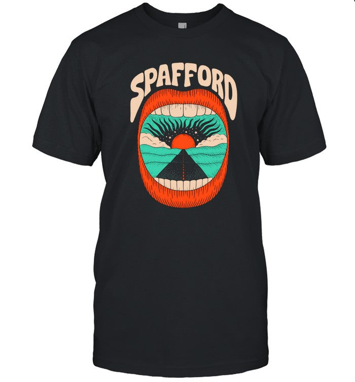Spafford Black Mouth T-Shirt