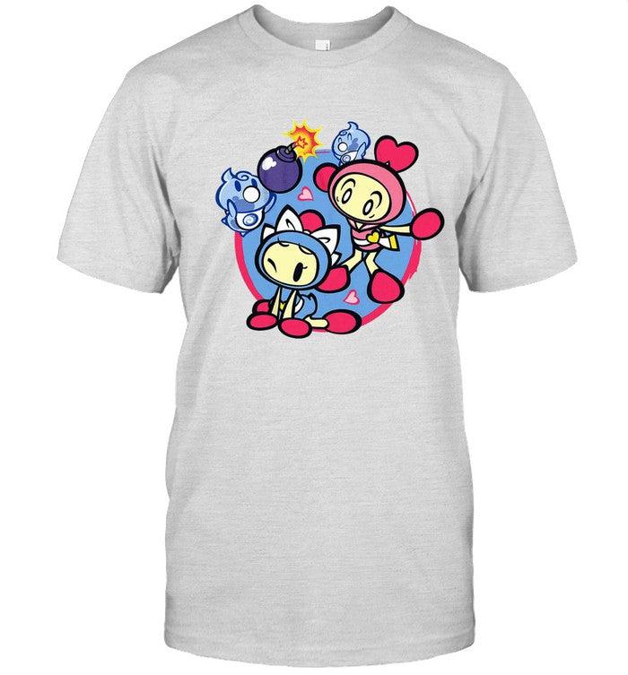 Limited Bomberman Pink & Aqua Shirt