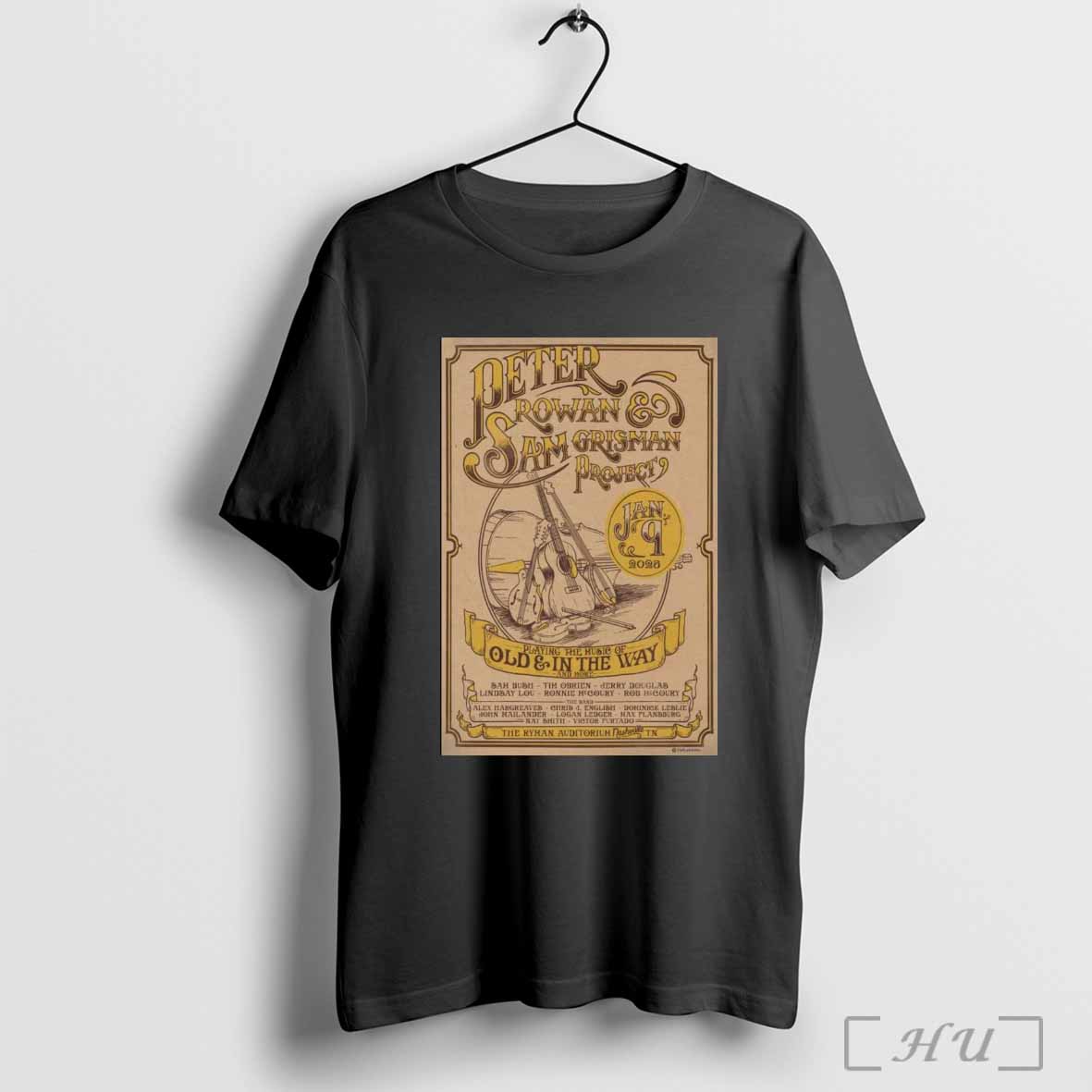 Poster Peter Rowan With Sam Grisman January 9 2025 Nashville Tn T Shirt