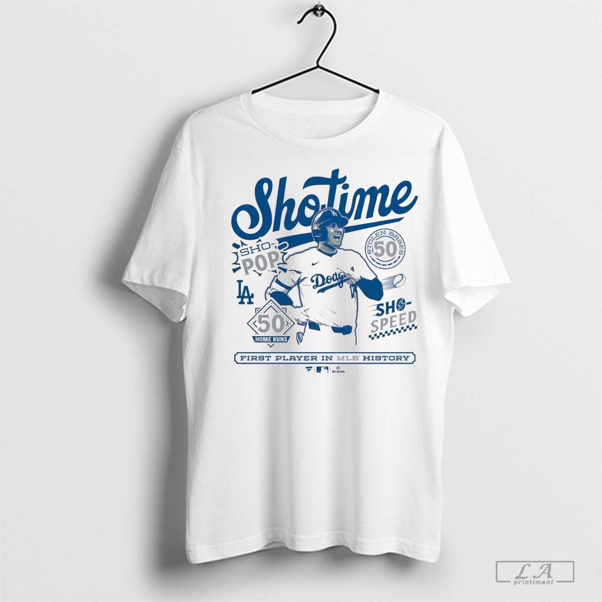Shohei Ohtani Los Angeles Dodgers 50 50 Club Exclusive T-Shirt