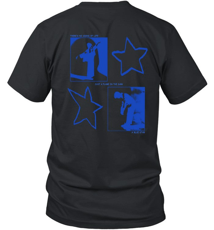 Korine Blue Star Black T Shirt